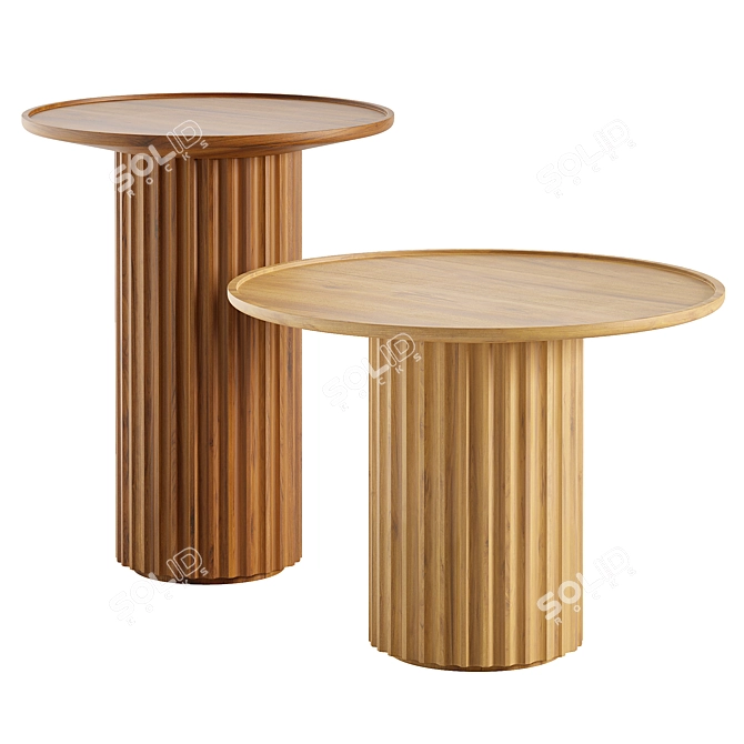 Italian Design CAPITELLO Table Configuration 3D model image 1