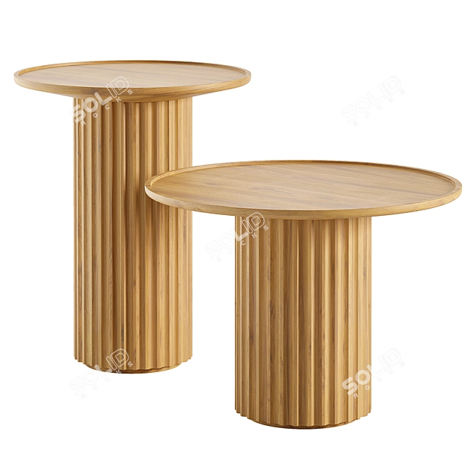 Italian Design CAPITELLO Table Configuration 3D model image 2