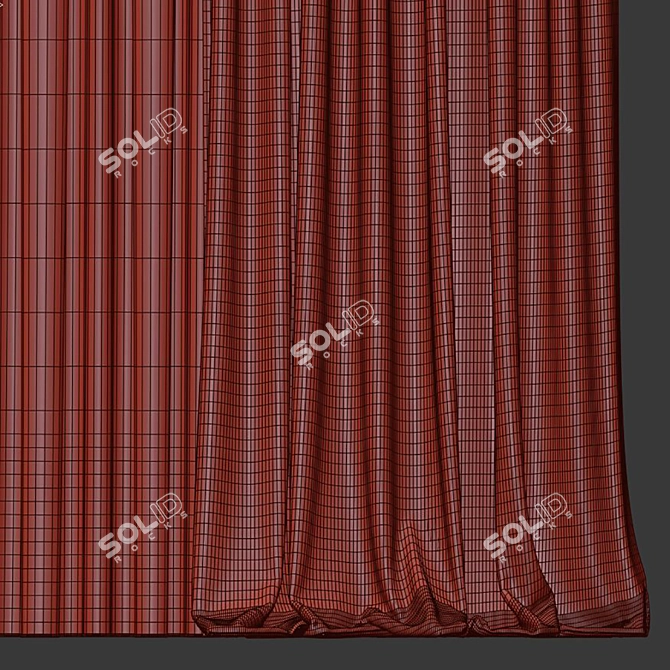 Refined Curtain Design Solution 3D model image 4