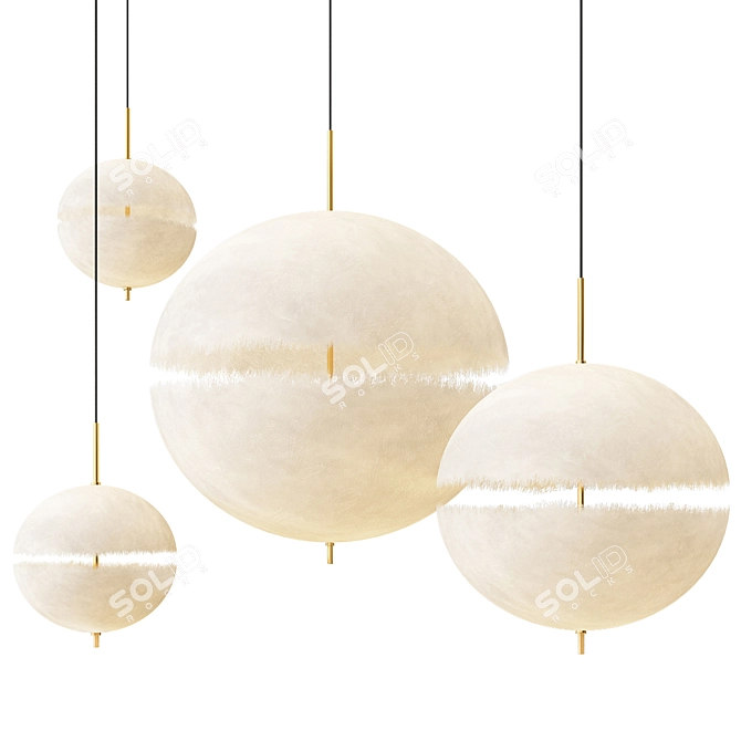 Nordic Moon Lamps Collection 3D model image 1