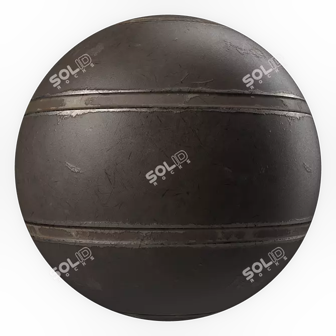 Golden Metal Panels Wall Decor 3D model image 4