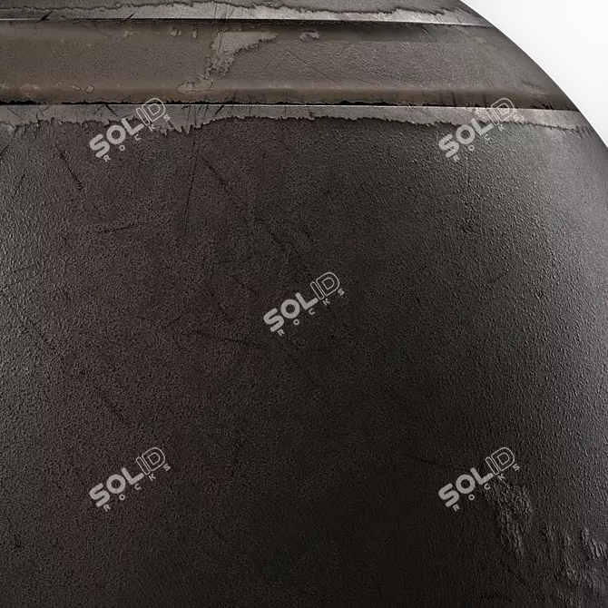 Golden Metal Panels Wall Decor 3D model image 5