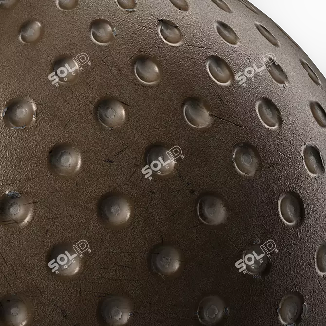 Gilded Metal Panel Texture 4k 3D model image 5