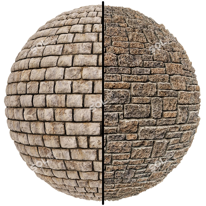  Stone Covering Texture Pack | Seamless 3D model image 1