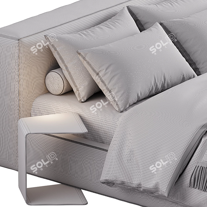 Modern Style Jesse Mark Bed 3D model image 4