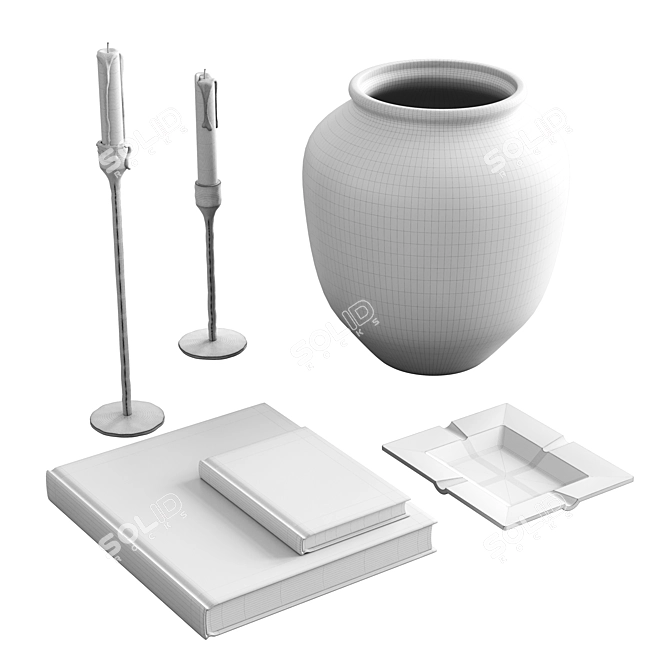 Zara Home Decor Set 3D model image 2