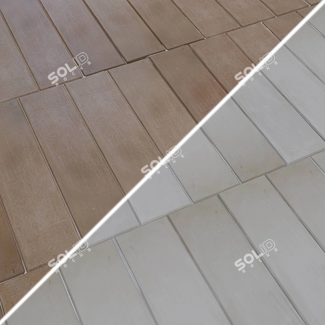 DNA Clay Ceramic Tiles 7x28cm 3D model image 1