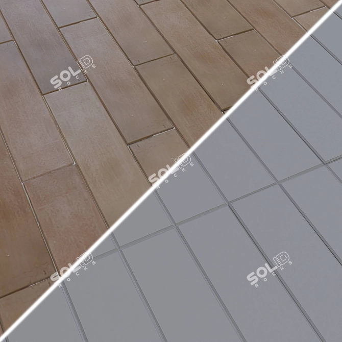 DNA Clay Ceramic Tiles 7x28cm 3D model image 3