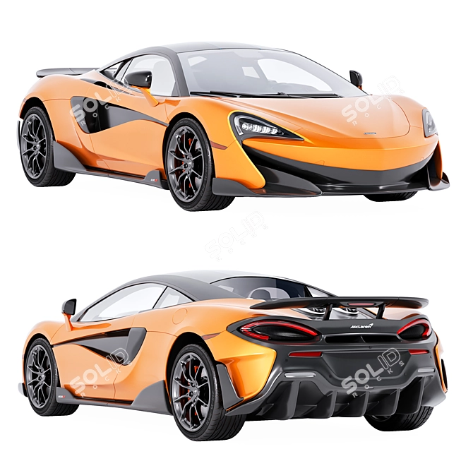 Ultimate McLaren 600LT 3D Model 3D model image 1