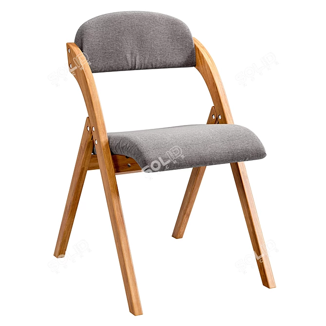 Frutto Grey Cotton Chair 3D model image 1