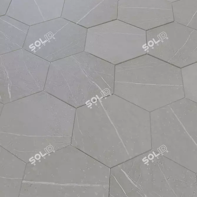 DNA Pietra Ceramic Tiles Set 3D model image 3