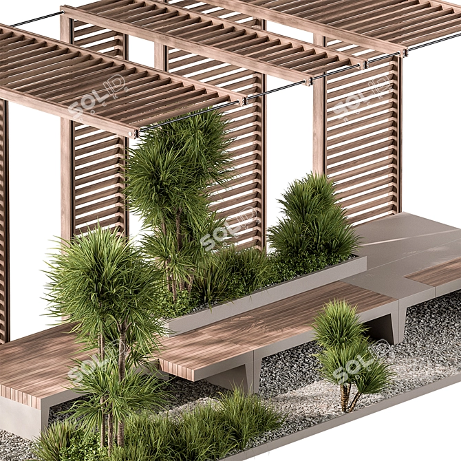 Urban Oasis Bench 67 3D model image 3