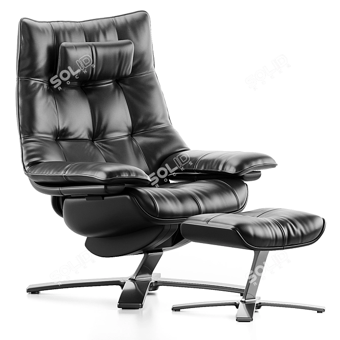 Natuzzi ReVive Quilted King Wing 3D model image 10