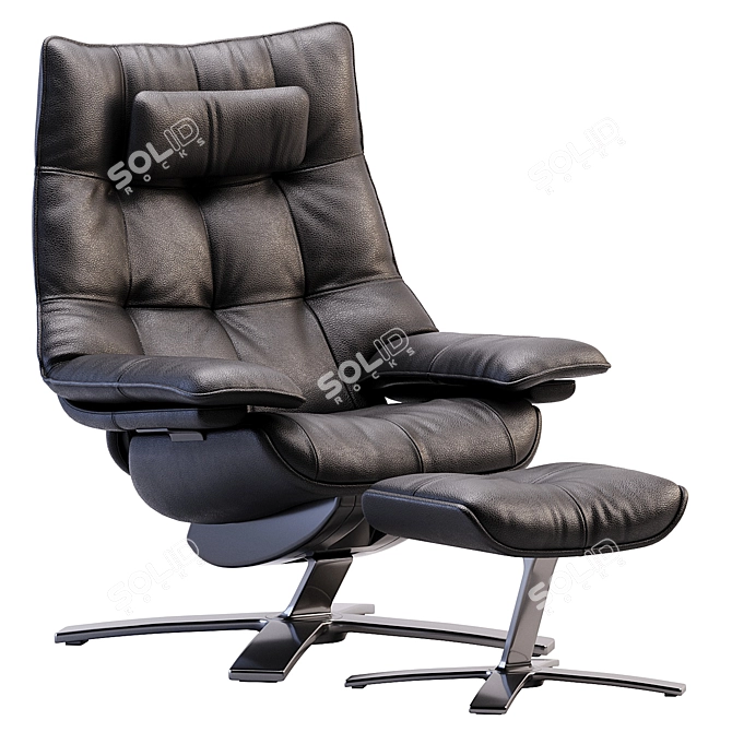 Natuzzi ReVive Quilted King Wing 3D model image 11