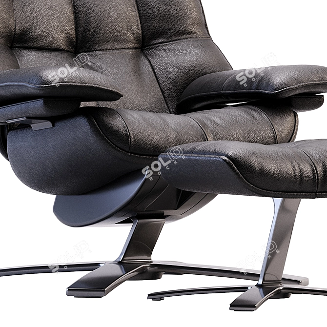 Natuzzi ReVive Quilted King Wing 3D model image 13