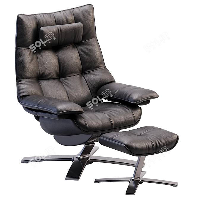 Natuzzi ReVive Quilted King Wing 3D model image 14