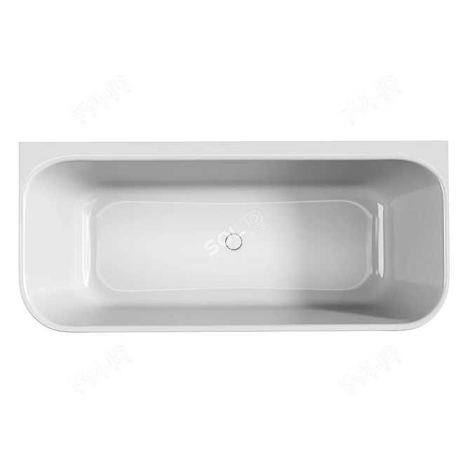 Tellkamp Piacere Back-to-Wall Bath 3D model image 2