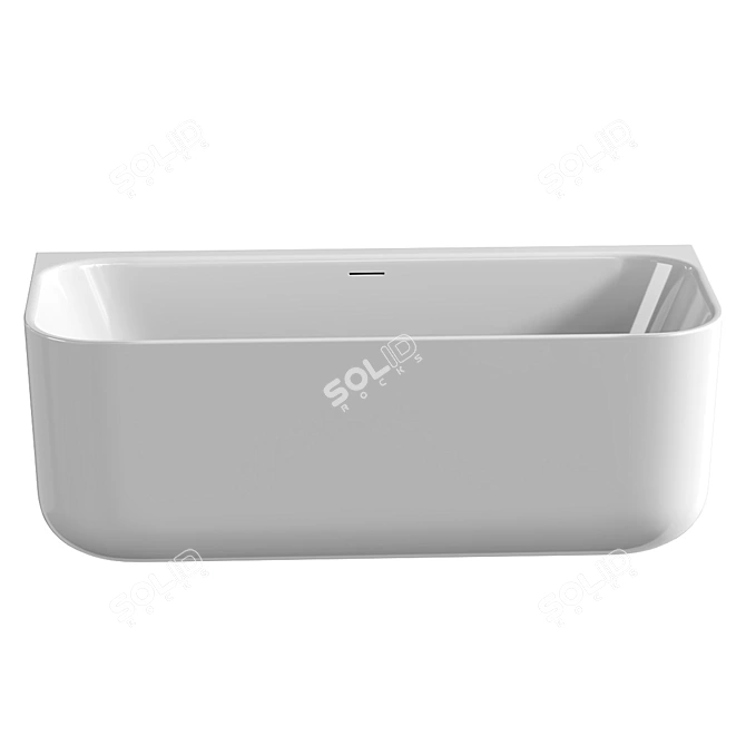 Tellkamp Piacere Back-to-Wall Bath 3D model image 3