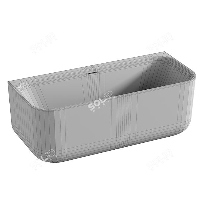 Tellkamp Piacere Back-to-Wall Bath 3D model image 4