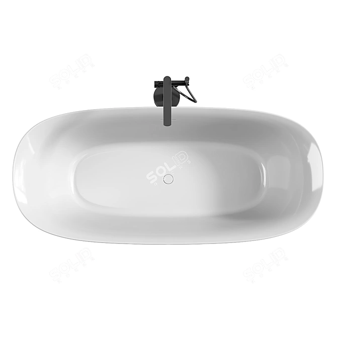 Luxury Tellkamp Oval Gloss Bath 3D model image 3