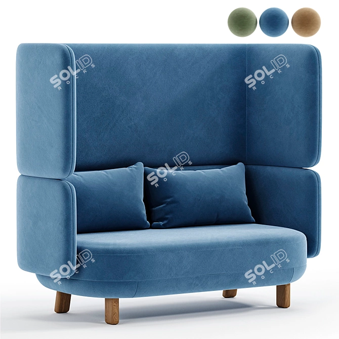 Cosmos Collection Sofa Set 3D model image 1