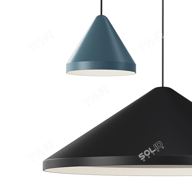 Contemporary North Hanging Lamps by Vibia 3D model image 3