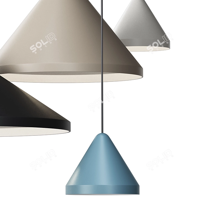 Contemporary North Hanging Lamps by Vibia 3D model image 4