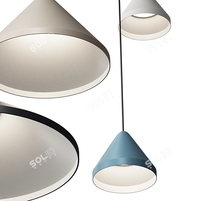 Contemporary North Hanging Lamps by Vibia 3D model image 5