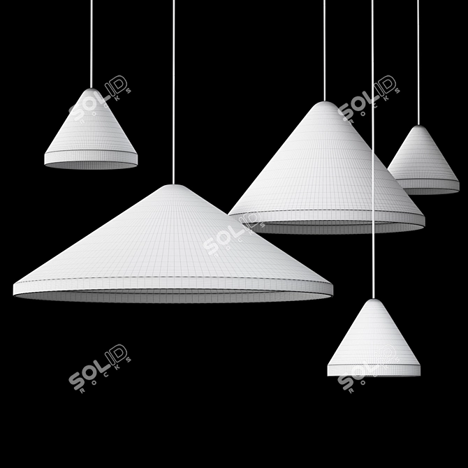 Contemporary North Hanging Lamps by Vibia 3D model image 7