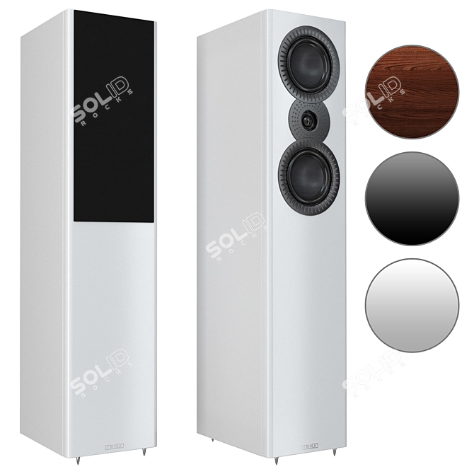 Mission LX-4 MKII Floor Speakers 3D model image 1