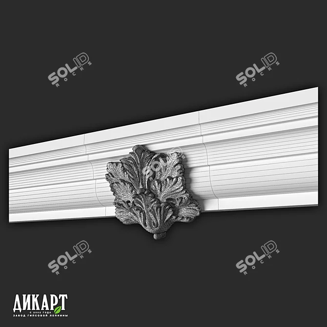 Customizable Gypsum Decor Solutions 3D model image 2