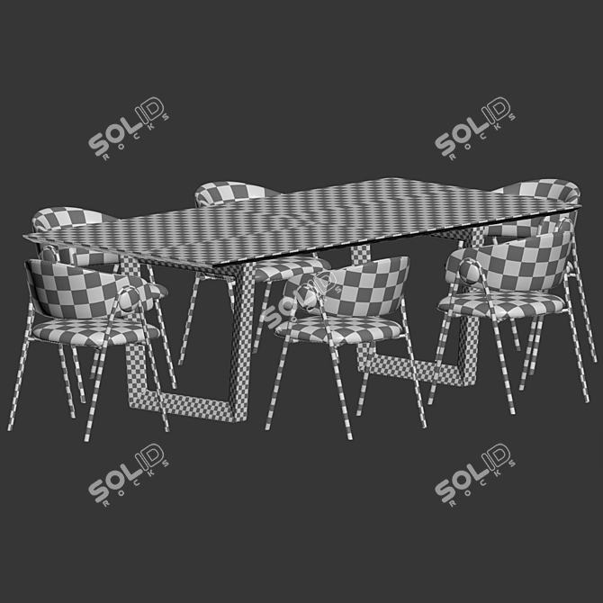 Elegant Dining Set: Colin & Bolero 3D model image 4