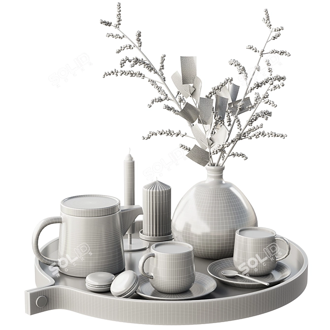 3DS Max V-Ray Decorative Set 3D model image 2