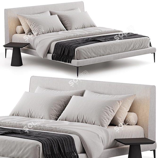 Sleek design BoConcept Arlington Bed 3D model image 1