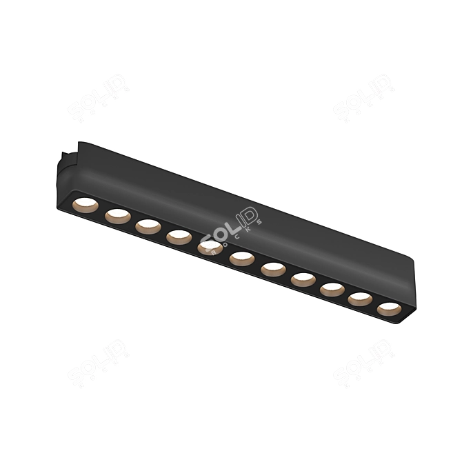 Magnetic Track LED Accent Light 3D model image 3