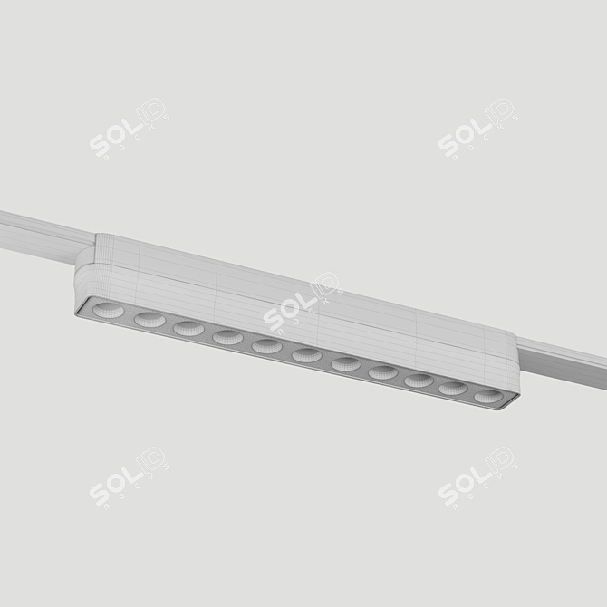 Magnetic Track LED Accent Light 3D model image 4