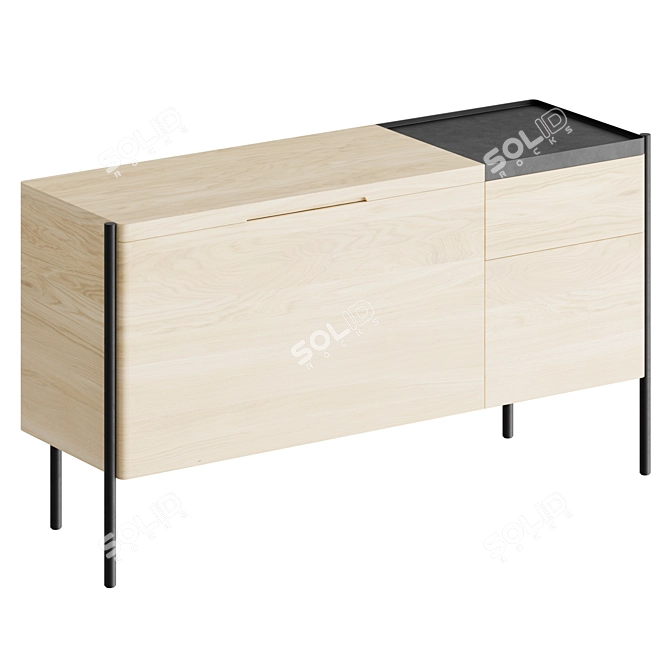 Traditional-Elegance-Innovative-Cabinet 3D model image 3