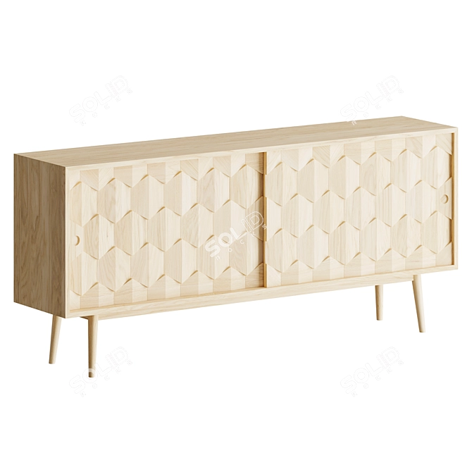 Traditional Crafted Sideboard: Scarpa 3D model image 2