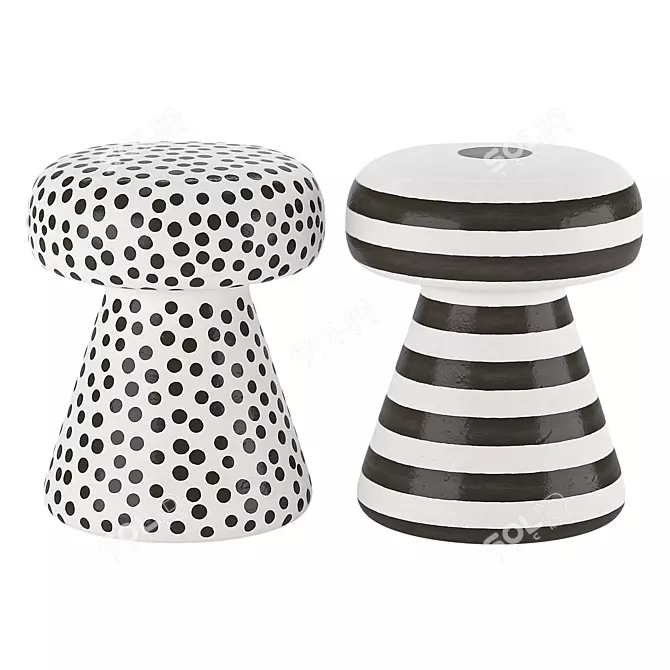 Versatile Inout 44 Cement Stool 3D model image 4