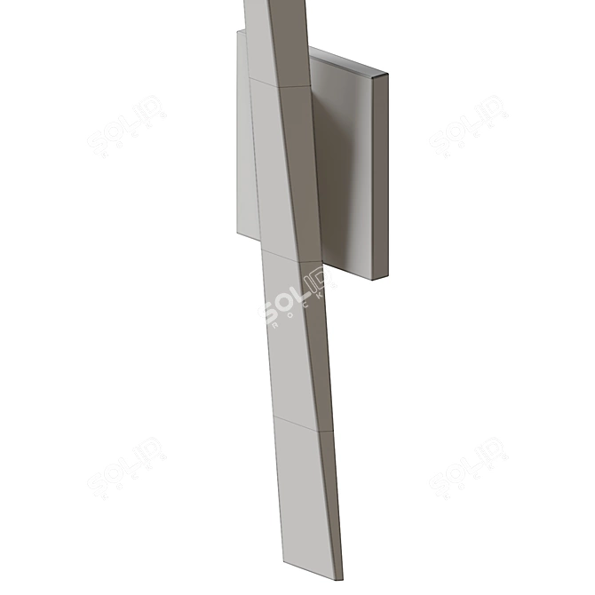 Sleek Blade Design LED Sconce 3D model image 5