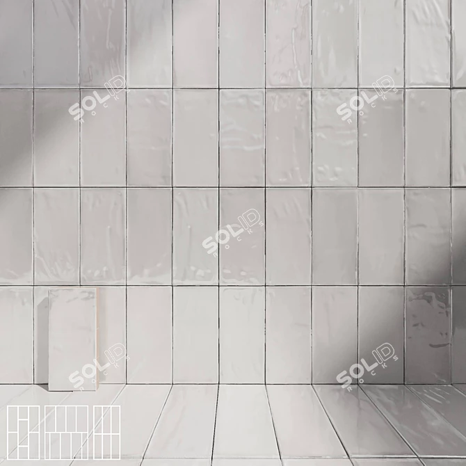 41zero42 HOPS Ceramic Wall Tiles 3D model image 2