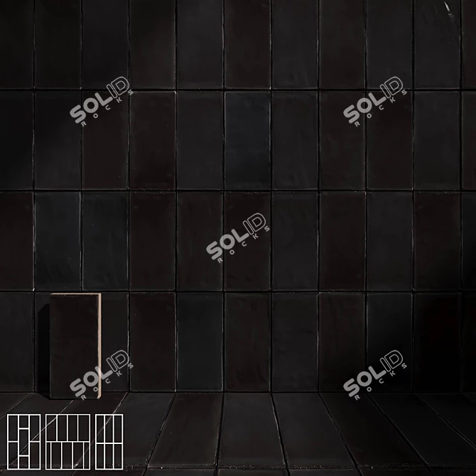 41zero42 HOPS Ceramic Wall Tiles 3D model image 3