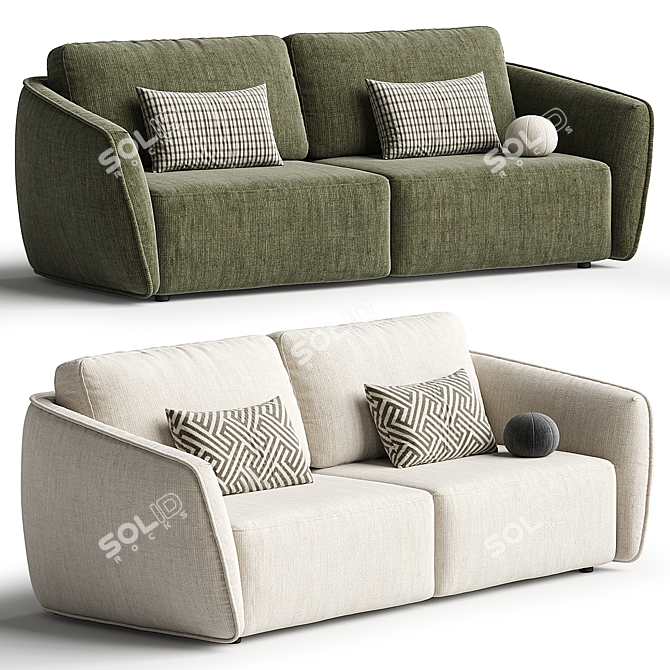 Modern Montana Sofa for Sale. 3D model image 1