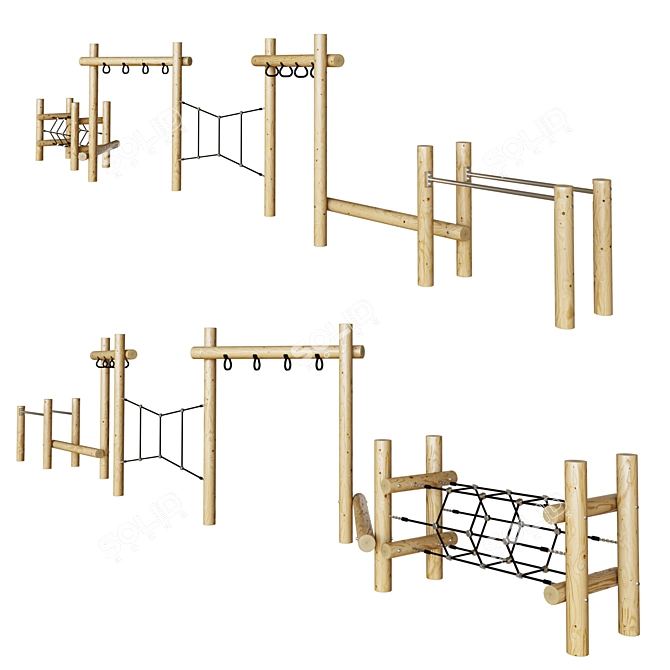 Obstacle Course Element Type 3 3D model image 1