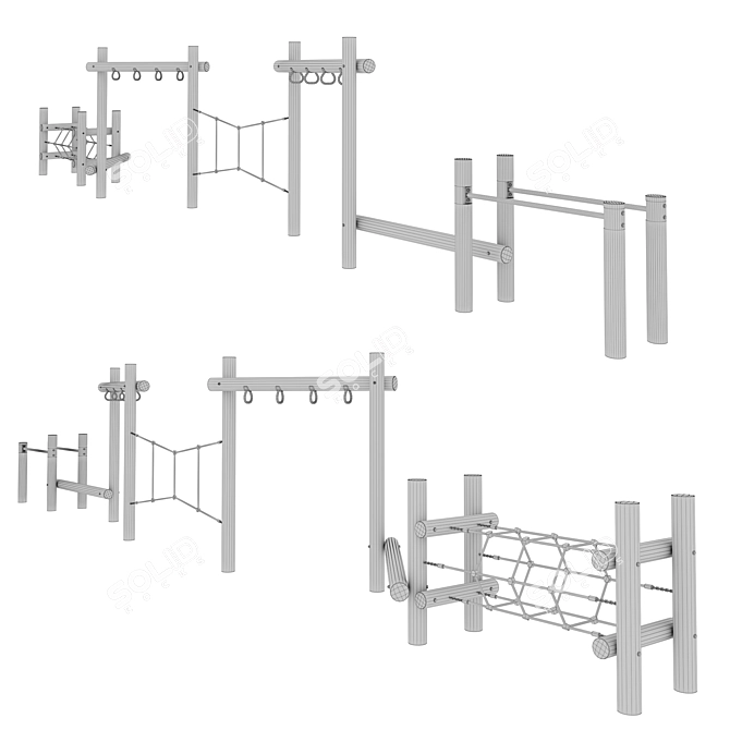 Obstacle Course Element Type 3 3D model image 2