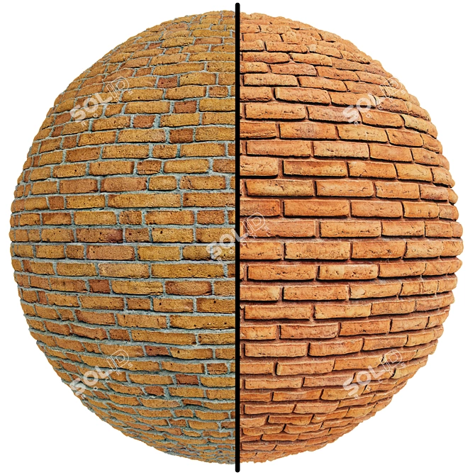 Bricks Memo Sample Texture Set 3D model image 1