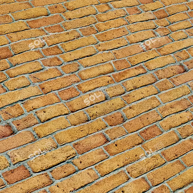 Bricks Memo Sample Texture Set 3D model image 3