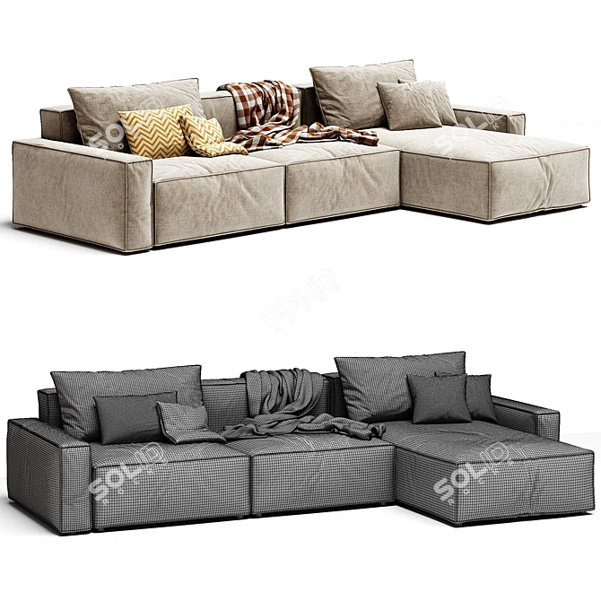 2017 Casa Sofa Millimeters Corona 3D model image 4