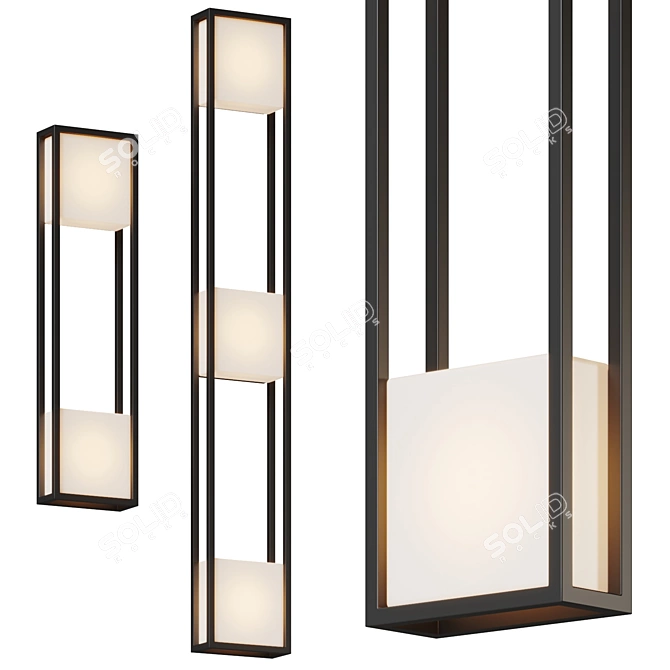 Vail Geometric Luxury Lighting Fixtures 3D model image 1
