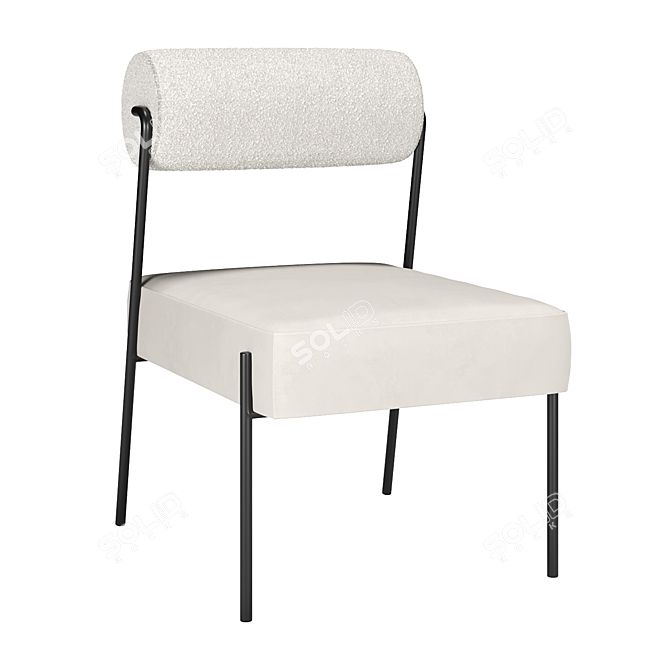 Sleek Modern Marni Dining Chair 3D model image 4